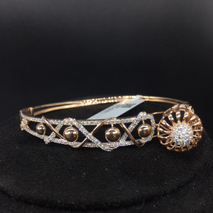 Modern Sophisticated Women's Elegant Golden Radiance <b>Bracelet</b> Luxurious Diamond Bangles with Intricate Design Sparkling Diamonds - Product Image 2