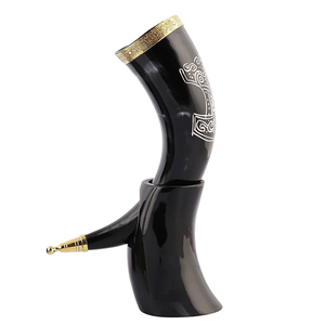 Beer <b>Drinking</b> Viking <b>Drinking</b> <b>Horn</b> with Brass Rim Custom logo Eco Friendly Viking <b>Horn</b> Unique Design Viking <b>Drinking</b> <b>Horn</b> - Product Image 1