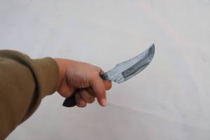 Couteau à lames vierges damas fait main pour détaillant en acier inoxydable lames vierges de chasse pleine soie - Product Image 4