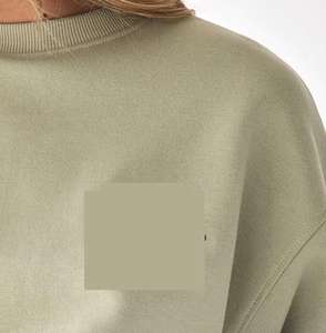 เสื้อสเวตเตอร์คอกลมผ้าฝ้ายสำหรับผู้หญิงเสื้อสเวตเชิ้ตคอลูกเรือแบบลำลองออกแบบได้ตามต้องการคุณภาพระดับพรีเมียม - Product Image 1