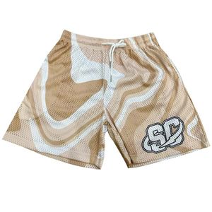 กางเกงออกกำลังกายขาสั้นสำหรับผู้ชายกางเกงตาข่ายโพลีเอสเตอร์บาสเก็ตบอลใส่เล่นฟิตเนสแห้งเร็วสำหรับผู้ชาย - Product Image 4