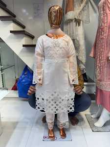 Salwar Kameez en coton de style anarkali avec vêtements indiens et pakistanais assortis Dupatta - Product Image 6