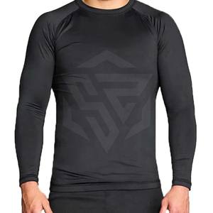 Silkzone inds เสื้อออกกำลังกายแขนยาวผ้าสแปนเด็กซ์ป้องกันผดผื่นสำหรับผู้ชาย MMA BJJ Jitsu Jitsu LOW MOQ - Product Image 1