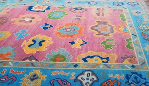 Tapis anciens en laine de luxe noués à la main 8x14 9x12 Multicolores Tapis de prière faits à la main pour la décoration intérieure CR29 - Product Image 3