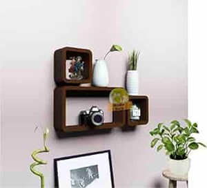 Latest Customized Shape Wooden Wall Shelf for Wall Mounted Shelves Modern Wooden <b>Book</b> Photo Frame & Vases Storage Wooden Shelves - Product Image 2