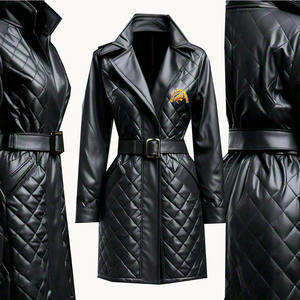 Chaqueta acolchada personalizada al por mayor para mujer, moda acolchada, estilo largo volador, abrigo de invierno a prueba de viento para mujer, exterior, de talla grande para mujer - Product Image 4