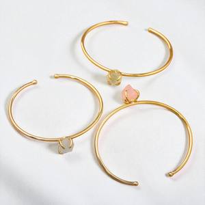 Brazalete de piedra natal de fluorita cruda-Brazalete de plata 925 sólida para mujer-Joyería de brazalete hecha a mano - Product Image 4