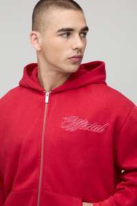 Sweat à capuche zippé lourd surdimensionné personnalisé surdimensionné 100% coton Sweat-shirt longue longueur sérigraphie Design arrière - Product Image 5