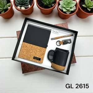 Set de Regalo Promocional de Lujo Personalizado con Logotipo Empresarial, Botella Blanca Brillante de 500 ml con Botón de Presión, Cuaderno A5, Lienzo, Tarjeta de Acero - Product Image 3