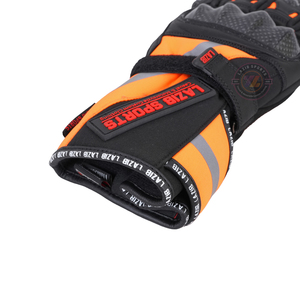 ถุงมือมอเตอร์ไซค์แบบเต็มนิ้วสำหรับฤดูหนาว ผลิตจากผ้าสะท้อนแสงกันน้ำ คุณภาพพรีเมียม ทนทานต่อการเสียดสี พร้อมปลอกแขนยาว - Product Image 4