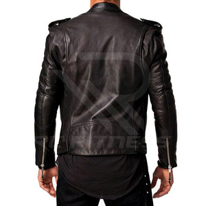 Custom Black Bomber <b>Jacket</b> <b>Men's</b> Faux <b>Leather</b> Baseball Varsity <b>Men's</b> <b>Jacket</b> - Product Image 2