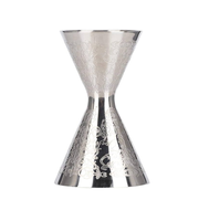 Shaker à cocktail en acier martelé Bar & Vin jigger Passoire et Jigger pour produit de taille moyenne vente chaude