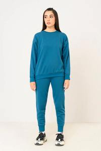 Ensemble de costumes de jogging de sport à manches longues pour femmes coupe ample 6XL tenue deux pièces avec logo personnalisé pour un usage quotidien - Product Image 4