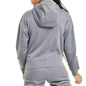 Ropa de invierno personalizada de alta calidad, conjunto de traje de sudor femenino, ropa de calle, chándales de algodón grueso de talla grande - Product Image 4