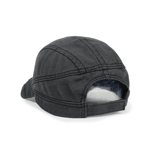 Washed Distressed Trucker <b>Hat</b> Breathable <b>Waterproof</b> Sun Protection Visor Cap Solid Color Unisex Adjustable Outdoor Baseball <b>Hat</b> - Product Image 2