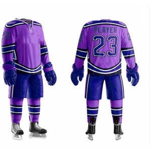 Customized Professional Ice Hockey Uniforms OEM Service Breathable Eco-Friendly <b>Light</b> Weight Long Sleeve Comfortable 2025 - Product Image 5