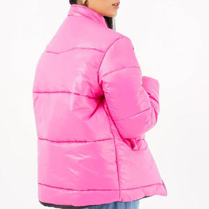 Veste d'hiver pour femme de qualité supérieure, coupe-vent, imperméable, respirante, en nylon, logo personnalisable sur le devant - Product Image 4