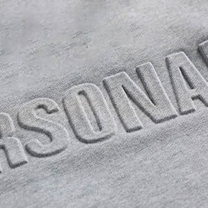 Sudadera con Capucha para Hombre, Nueva Colección, Casual, Invierno, Diseño Sólido con Relieve, Secado Rápido, Ecológica, Algodón/Poliéster, Personalizable - Product Image 3