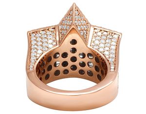 Hip Hop joyería fina Passd Diamond Tester 925 plata esterlina Iced Out VVS Moissanite Cluster Star anillo para hombres y mujeres - Product Image 5