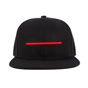 High Quality Custom 6 Panel Unisex Basketball Snapback Caps Flat Brim Cotton Kids' Hats Leather Label Logo Woven Technique