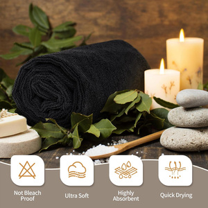 Serviette de Salon éponge douce serviettes de beauté en coton pour coiffeur salon de coiffure Spa serviettes de Massage professionnel absorbant Salon fournitures - Product Image 3