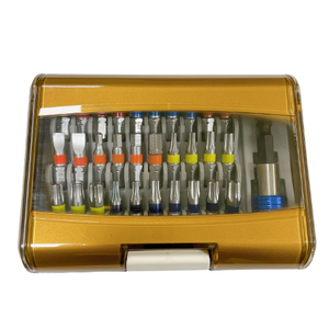 Juego de Destornilladores de Precisión MRM MBT31H02B en Oferta, S-2 de Alta Calidad, Puntas de 1/4\" x 25 mm con Codificación de Color, con Porta Puntas y Estuche Rígido - Product Image 1