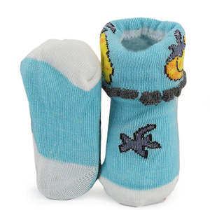 Newborn <b>Booties</b> - Cyan - Product Image 2