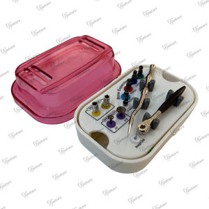 Ensemble d'instruments chirurgicaux dentaires autoclavables de qualité supérieure, implants universels, kit d'expansion osseuse pour implants, ciseau, dans une boîte en plastique - Product Image 1