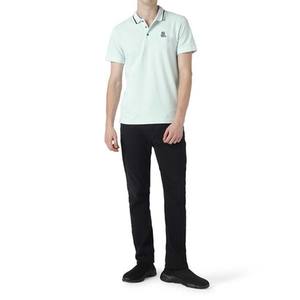 Chemise polo pour homme, coupe classique, nouvelle arrivée, 100% fibre de bambou, tissu jersey respirant, manches courtes, couleur unie - Product Image 1