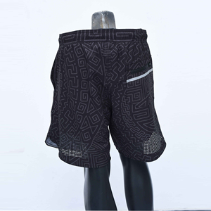 Nouveau design de vêtements pour hommes Shorts d'été pour hommes en coton noir Oem personnalisé style rue principale en vente directe d'usine Short pour hommes - Product Image 6