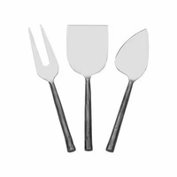 Ensemble de couteaux à fromage dorés, 3 pièces, en acier inoxydable (doré/blanc), lavables au lave-vaisselle, outils de cuisine écologiques