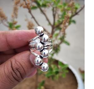 แหวนลูกบอลสีเงินหลายอันทำด้วยมือแหวนซ้อนกันได้แบบมินิมอลทำด้วยมือ925สำหรับผู้หญิงเครื่องประดับแฟชั่นของขวัญครบรอบ - Product Image 1