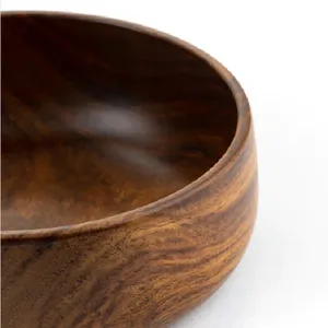 Custom Natural Wooden Serving Bowl Bulk Order Tabletop Mixing Bowl For Dinnerware Buy From Indian Supplier