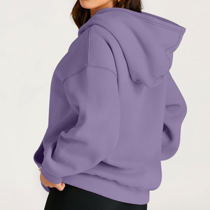 Sudadera con Capucha de Alta Calidad para Mujer, 100% Algodón, Transpirable, Ligera, con Impresión de Logotipo Personalizado Disponible, Talla XS, OEM - Product Image 2