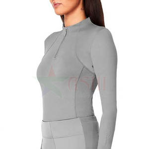 Tissu en polyester et élasthanne en vrac, sweat-shirts d'équitation pour femmes, taille et couleur personnalisées disponibles, directement de l'usine, imperméable et coupe-vent - Product Image 4