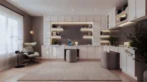 Modern European Design Smart Wood Cabinet with <b>Matt</b> <b>Lacquer</b> Finish Complete Kitchen Cabinetry - Product Image 3