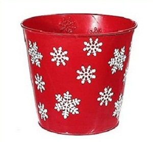 Macetas de metal para decoraciones navideñas - Product Image 1