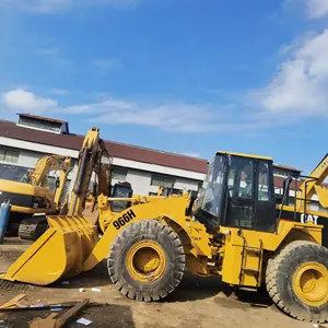 Dünya hareketli yol ağır makine kullanılan kedi kepçe 966H japonya'da yapılan/abd, sıcak satış için inşaat ekipmanları