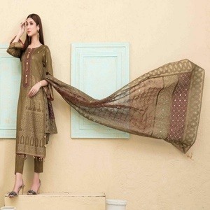 Tawakkal-ropa de fiesta cosida, traje de 3 piezas de Jacquard Banarsi Lawn, marca de volumen, TALIA, costura personalizada para todos los tamaños - Product Image 4
