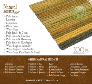 Varillas de incienso de lavanda, calidad superior, hechas a mano, caja sostenible orgánica natural 100%, 7 unidades, logotipo personalizado PERU - Product Image 5