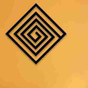 Arte de pared abstracto hecho a mano de lujo marco cuadrado pintura moderna decoración del hogar indio pieza de acento - Product Image 1