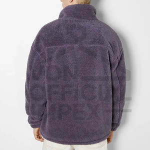 แจ็กเก็ตผ้าขนแกะสำหรับผู้ชายเสื้อแจ็กเก็ตผ้าเชอร์ปาสำหรับผู้ชายผ้าขนแกะระบายอากาศได้ดี - Product Image 3
