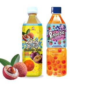 Madam Hong Botella de PET de 500ml con logotipo personalizado y etiqueta privada para uso de jugo de fruta de la pasión y lichi - Product Image 2