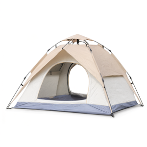 Tente de camping familiale double couche 210D Oxford avec poteaux en aluminium 200x200x145 cm - Product Image 2