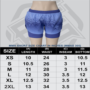 Short 2 en 1 taille haute pour femme MMA et boxe Design respirant pour le jogging, le combat et la course à pied en plusieurs couleurs avec logo personnalisé - Product Image 6