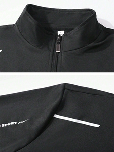 Men's Vintage Sports Gym <b>Tracksuit</b> Set Elastic Printed Breathable Sweatsuits Solid Style for Autumn Sports <b>Tracksuits</b> - Product Image 5