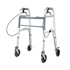 Bliss Medical Drive leggero Walker adulto doppio pulsante vassoio in alluminio con 5 pollici freni delle ruote - Product Image 1