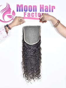 Usine directe de gros prix pas cher gamme brute de cheveux humains temple indien fermeture bouclés doux soyeux naturel fabricant à vendre - Product Image 3