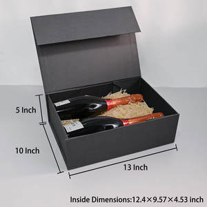 Coffrets cadeaux de Noël élégants pour cadeaux Boîte pour garçons d'honneur avec ruban Contient carte, ruban, remplissage de papier déchiqueté - Product Image 4