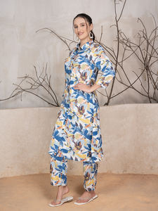 Colección Premium de alta calidad Rayón 2 piezas Vestidos casuales islámicos Conjunto de cordón con patrón floral para ocasiones especiales Precio a granel - Product Image 2